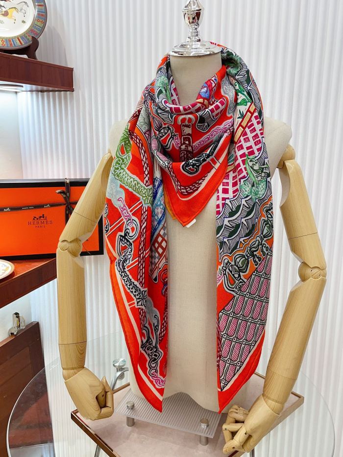 Streetwear Scarf Hermes   325718 size140cm*140cm