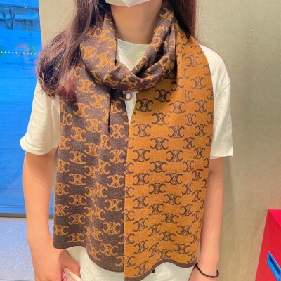 Streetwear Scarf CELINE 325612 size:30*180cm
