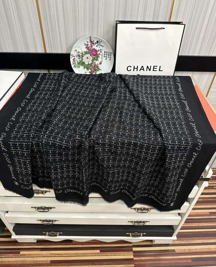 Streetwear Scarf CHANEL 325601 size：100x200cm