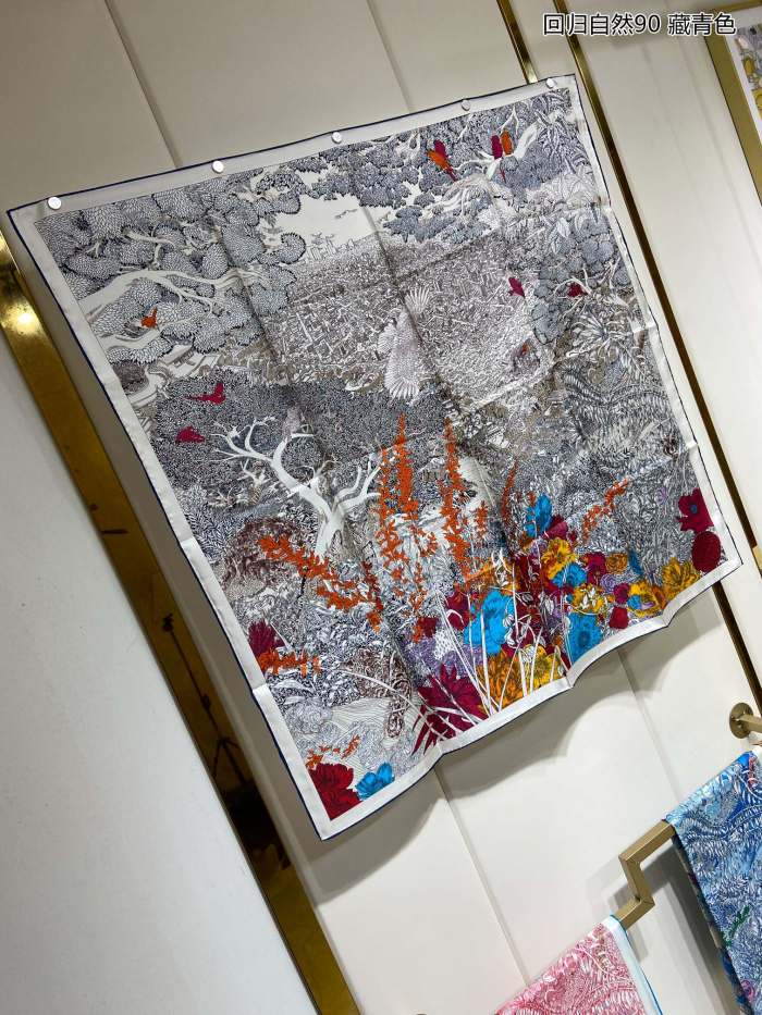 Streetwear Scarf Hermes   325663 size：90cm*90cm