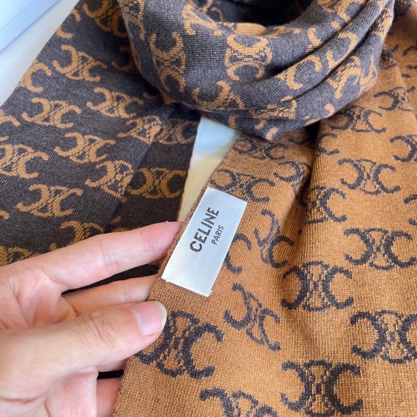 Streetwear Scarf CELINE 325612 size:30*180cm