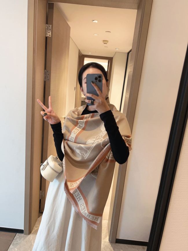 Streetwear Scarf Hermes   325483 size：180*65cm