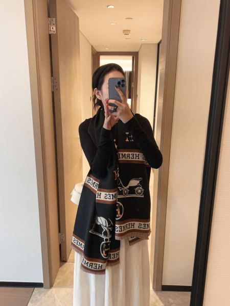 Streetwear Scarf Hermes   325483 size：180*65cm