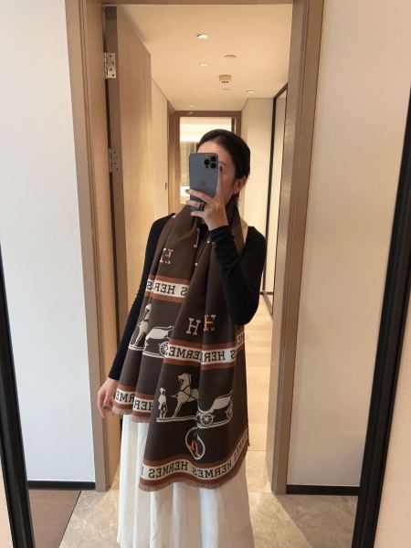 Streetwear Scarf Hermes   325485 size：180*65cm