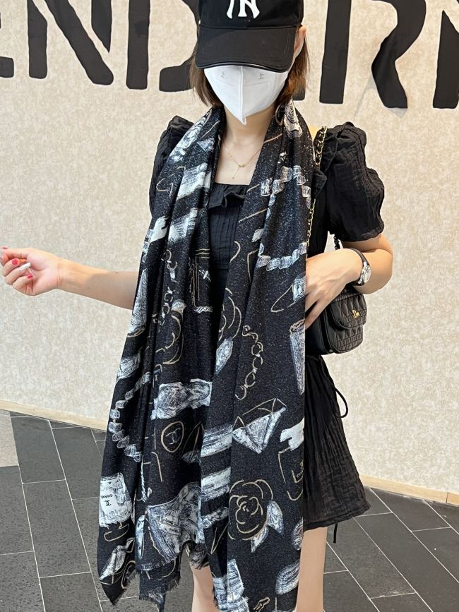 Streetwear Scarf CHANEL 325525 size：110x200cm 