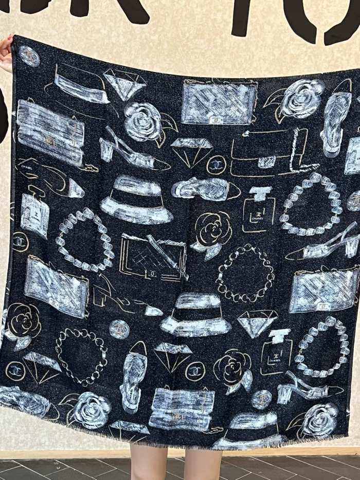 Streetwear Scarf CHANEL 325525 size：110x200cm 