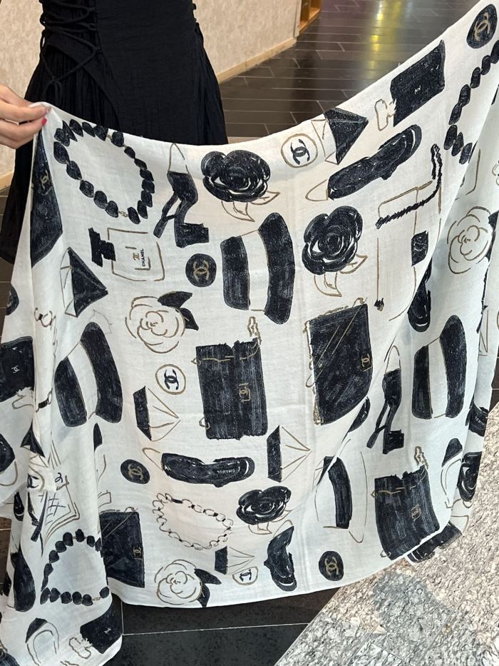 Streetwear Scarf CHANEL 325526 size：110x200cm