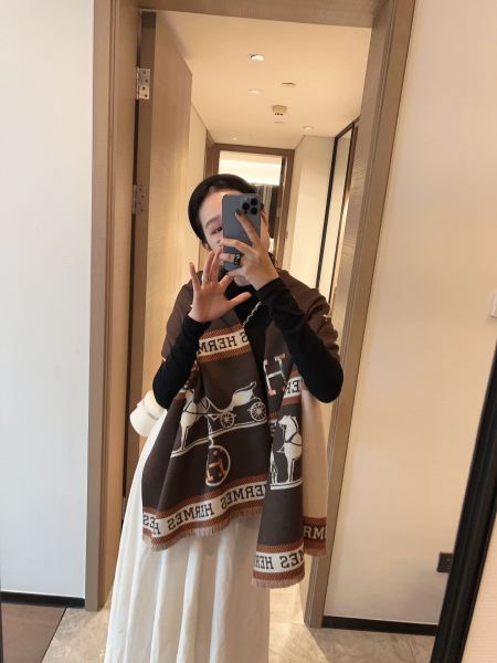 Streetwear Scarf Hermes   325485 size：180*65cm
