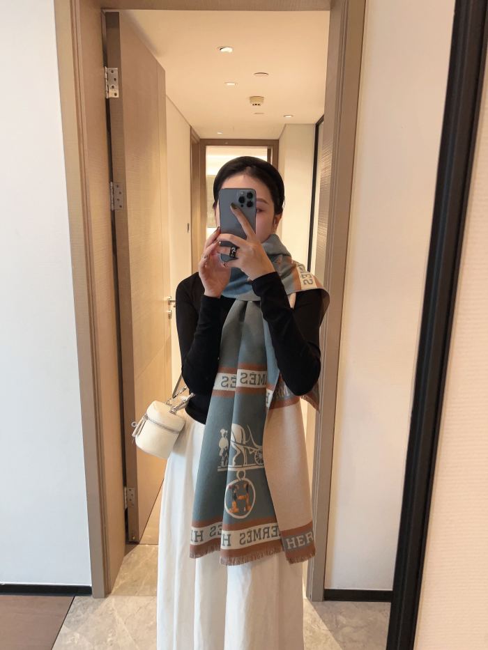 Streetwear Scarf Hermes   325484 size：180*65cm