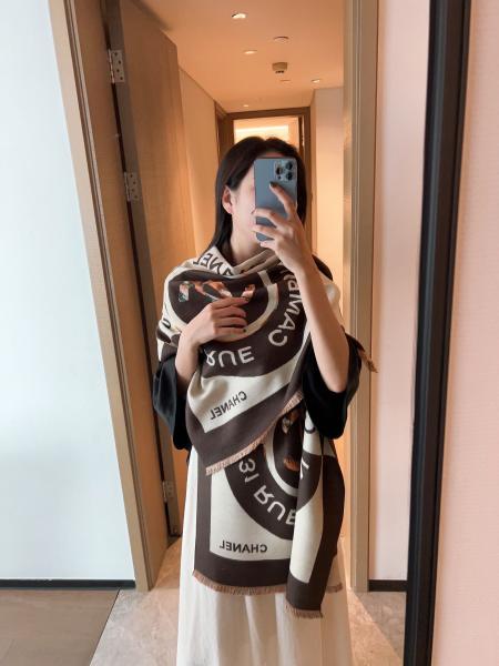 Streetwear Scarf CHANEL 325472 size：70cm*180cm