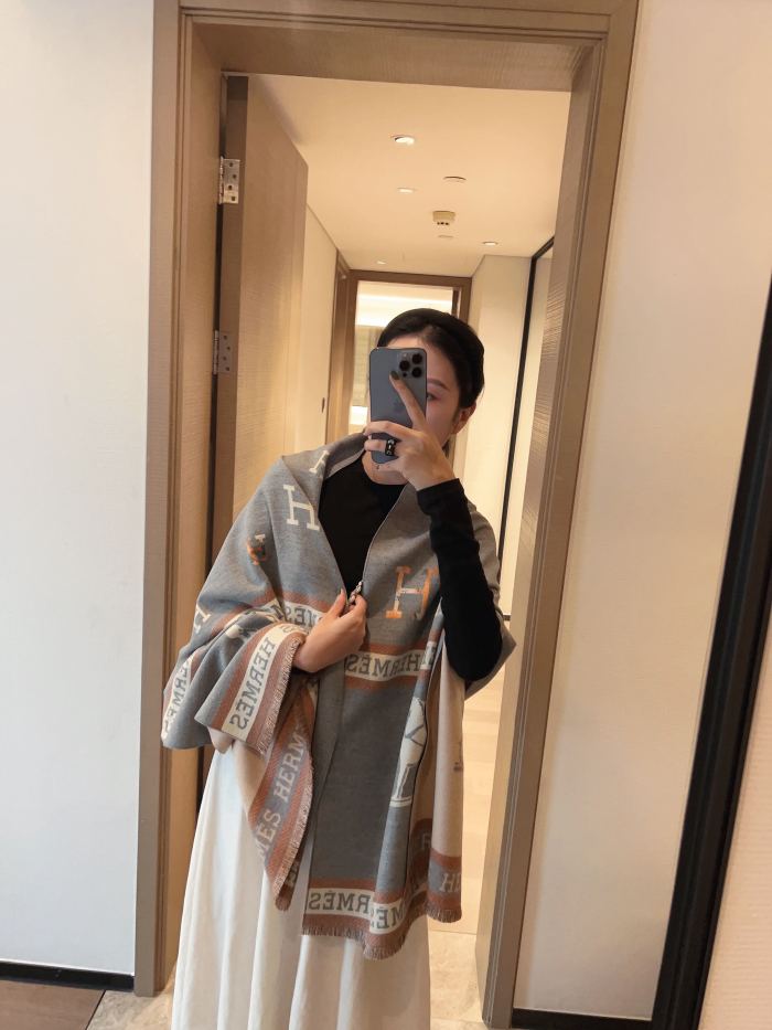 Streetwear Scarf Hermes   325485 size：180*65cm