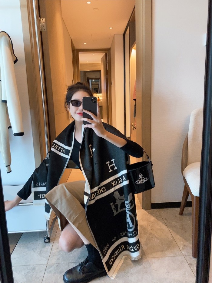 Streetwear Scarf Hermes   329791 size：180*65cm