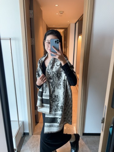 Streetwear Scarf Dior 329812 SIZE:45＊200