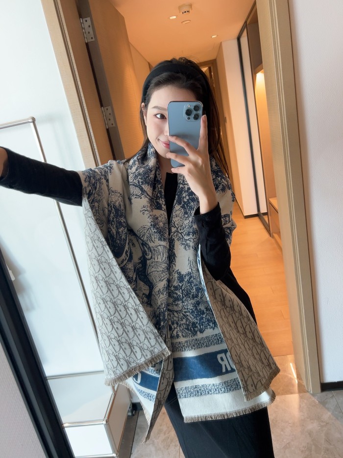 Streetwear Scarf Dior 329811 SIZE:45＊200cm