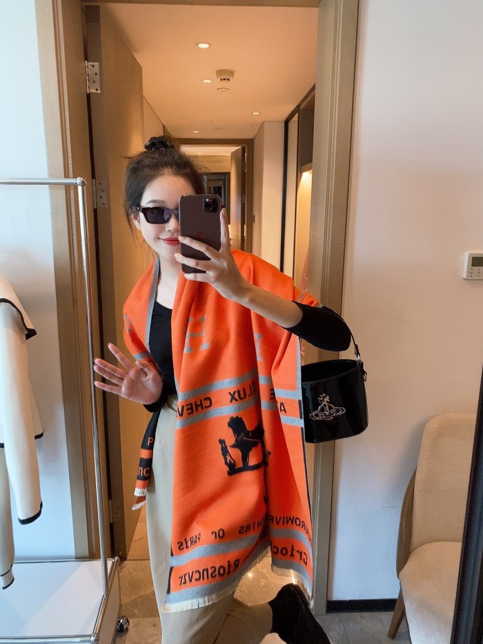 Streetwear Scarf Hermes   329791 size：180*65cm