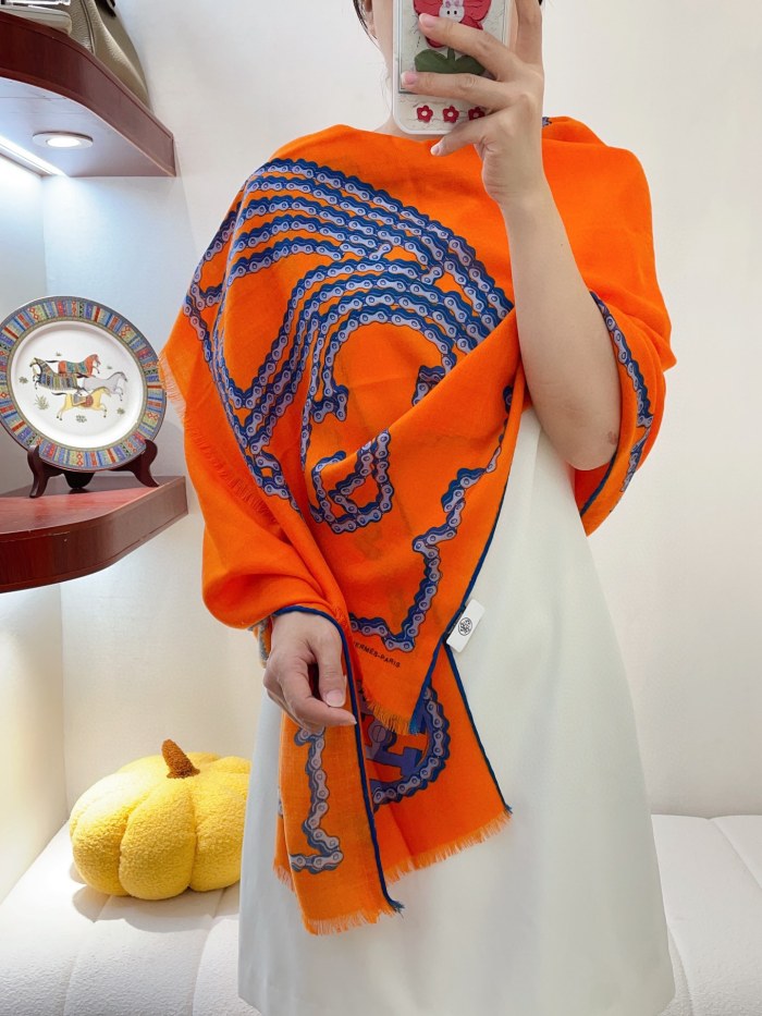 Streetwear Scarf Hermes   329755 size：180*65cm
