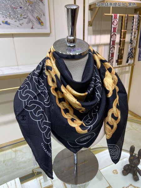 Streetwear Scarf CHANEL 329725 size：90*90cm