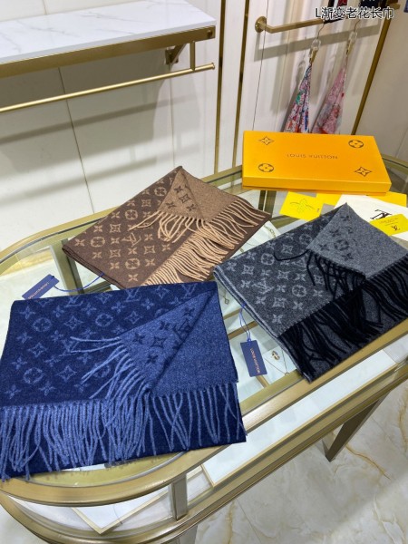 LOUIS VUITTON Monogram Gradient Scarf M75900 200*37cm