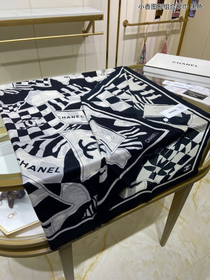 Streetwear Scarf CHANEL 329687 SIZE:200*110CM