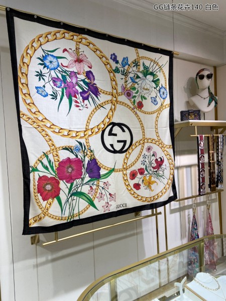 Streetwear Scarf GUCCI 329708 SIZE:140cm*140cm