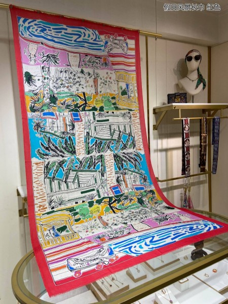 Streetwear Scarf LV  329719 SIZE:110*200cm