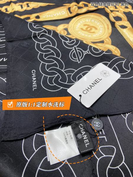 Streetwear Scarf CHANEL 329725 size：90*90cm