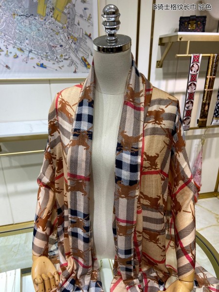 Streetwear Scarf BURBERRY 329717 size：90*200cm