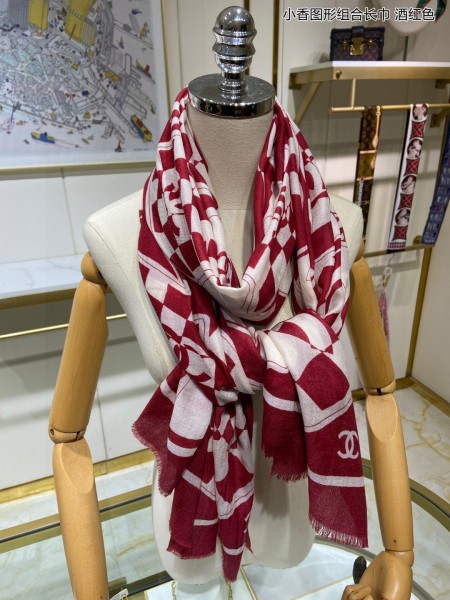 Streetwear Scarf CHANEL 329688 SIZE:90cm*90cm
