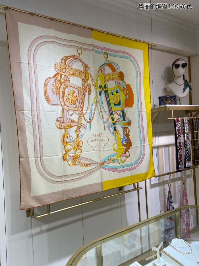 Streetwear Scarf Hermes   329675 size：140cm*140cm