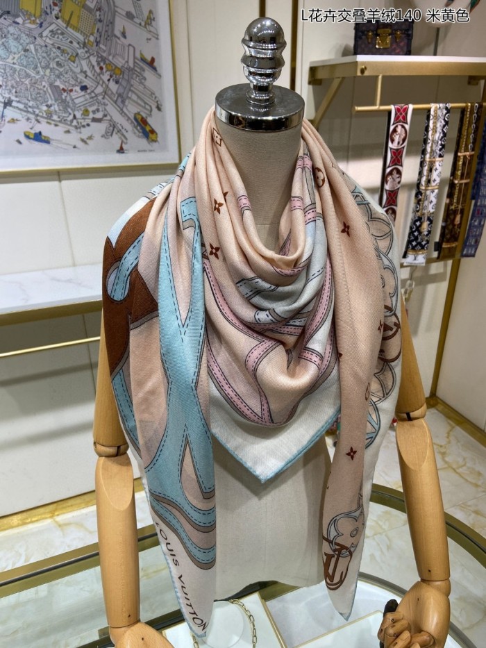 Streetwear Scarf LV  329727 SIZE:140*140cm