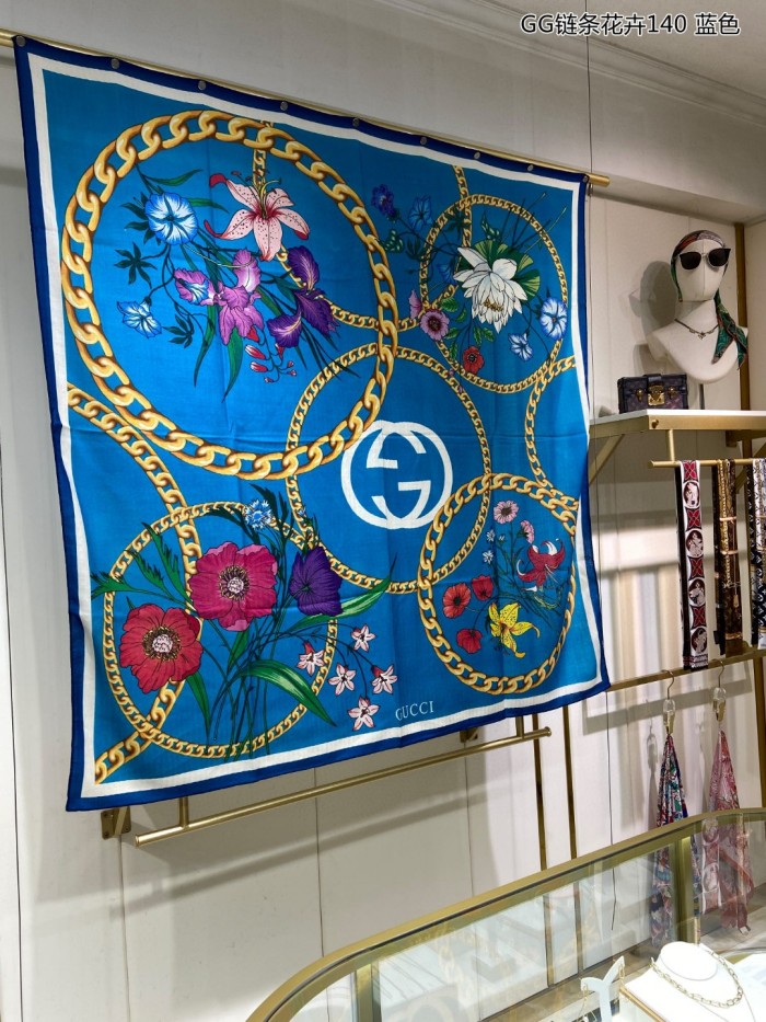Streetwear Scarf GUCCI 329709 SIZE:140cm*140cm
