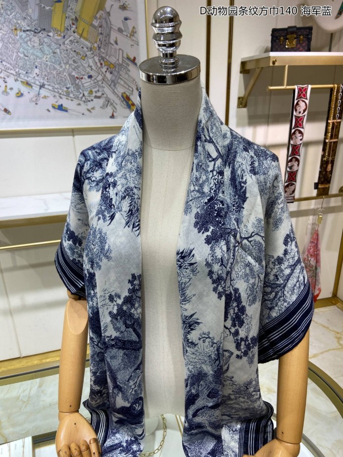 Streetwear Scarf Dior 329710 SIZE:140*140cm