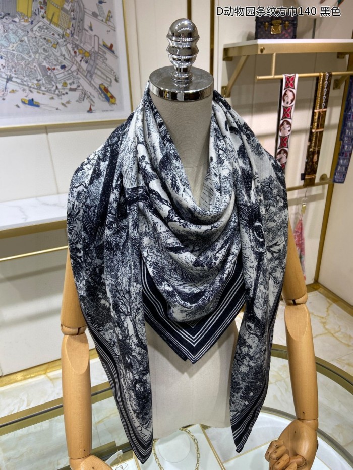 Streetwear Scarf Dior 329712 SIZE:140*140cm
