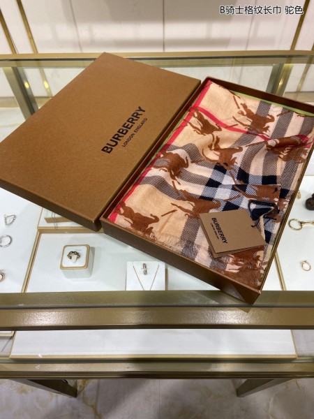 Streetwear Scarf BURBERRY 329717 size：90*200cm