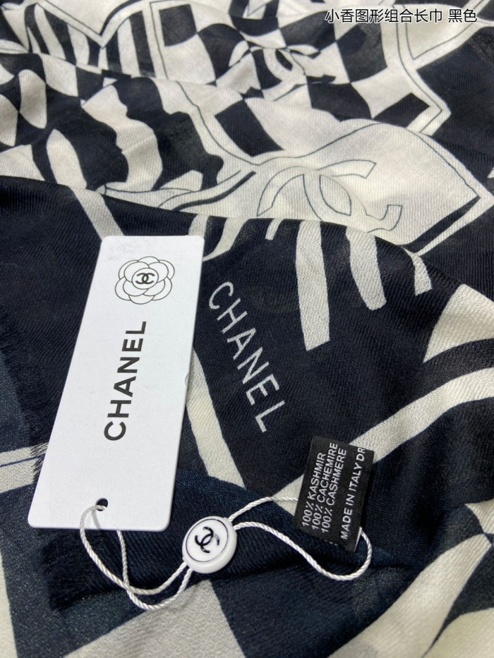 Streetwear Scarf CHANEL 329687 SIZE:200*110CM