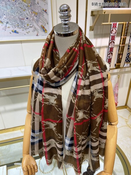 Streetwear Scarf BURBERRY 329718 size：90*200CM