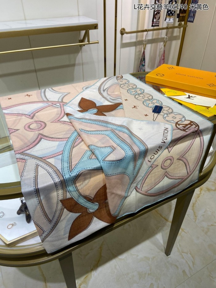 Streetwear Scarf LV  329727 SIZE:140*140cm