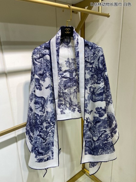 Streetwear Scarf Dior 329677 SIZE:60*200cm