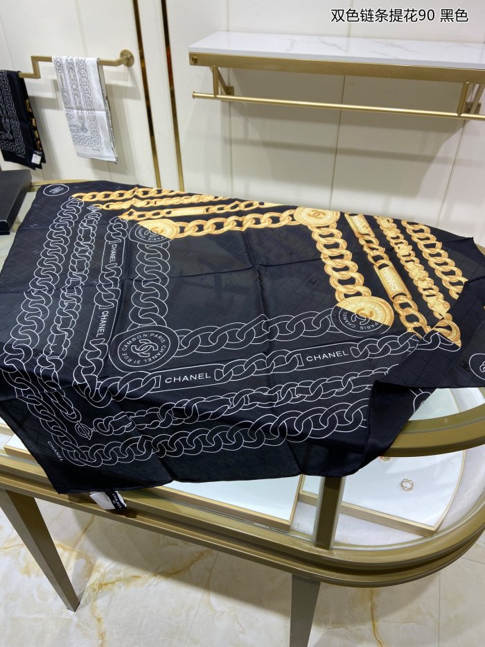 Streetwear Scarf CHANEL 329725 size：90*90cm