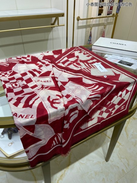 Streetwear Scarf CHANEL 329688 SIZE:90cm*90cm