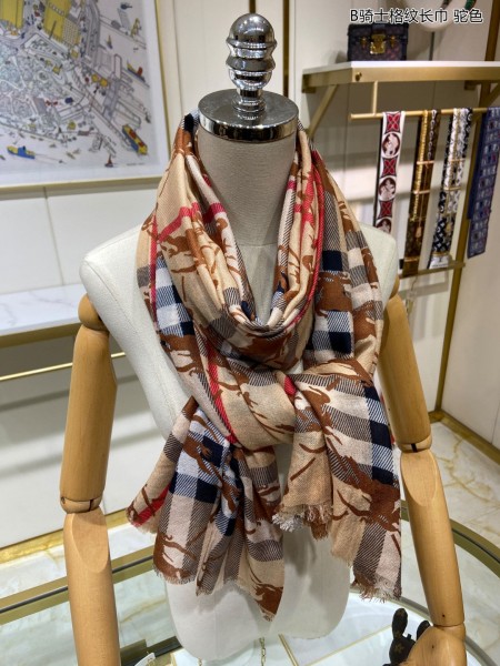 Streetwear Scarf BURBERRY 329717 size：90*200cm