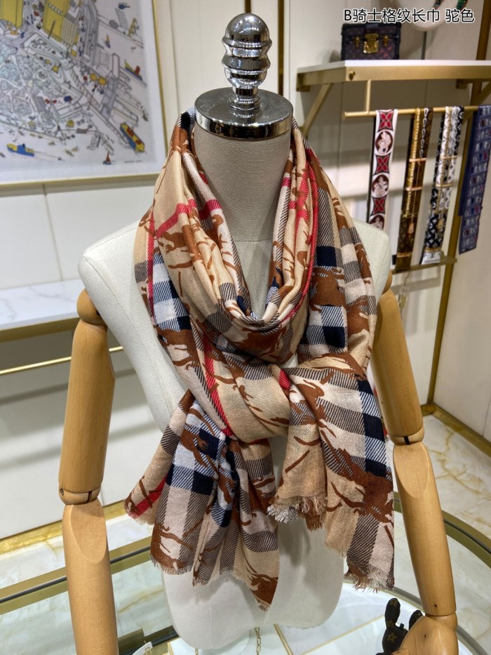 Streetwear Scarf BURBERRY 329717 size：90*200cm