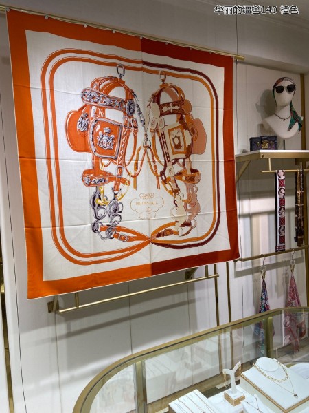 Streetwear Scarf Hermes   329674 size：140cm*140cm