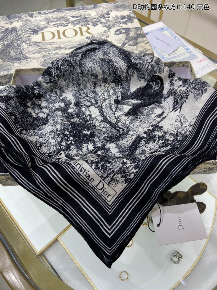 Streetwear Scarf Dior 329712 SIZE:140*140cm