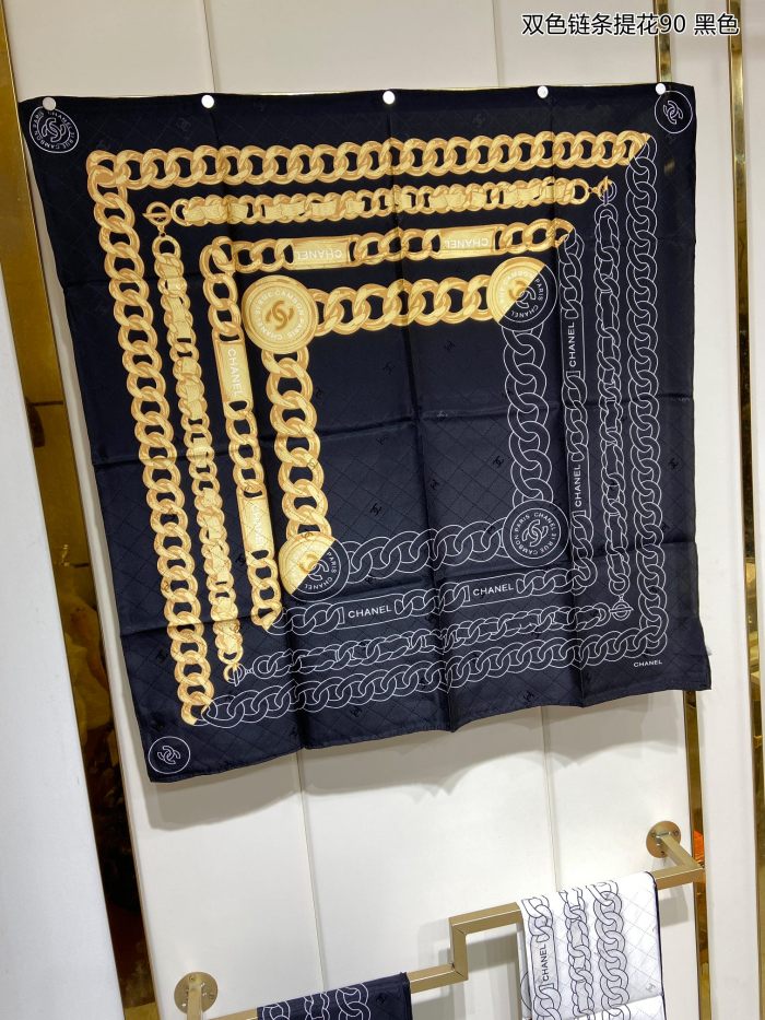 Streetwear Scarf CHANEL 329725 size：90*90cm