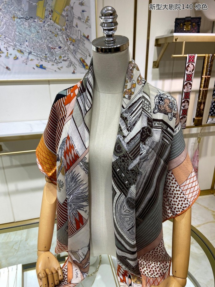 Streetwear Scarf Hermes   329626 size：140cm*140cm