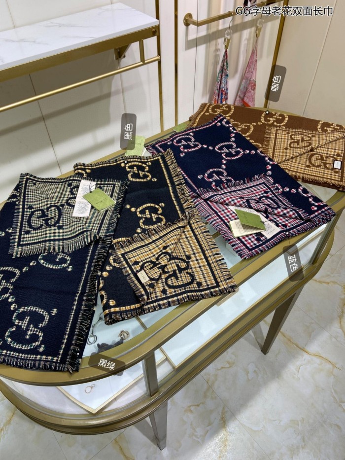 Streetwear Scarf GUCCI 329633 SIZE:47*180cm