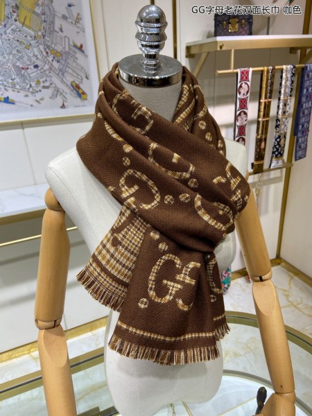 Streetwear Scarf GUCCI 329633 SIZE:47*180cm