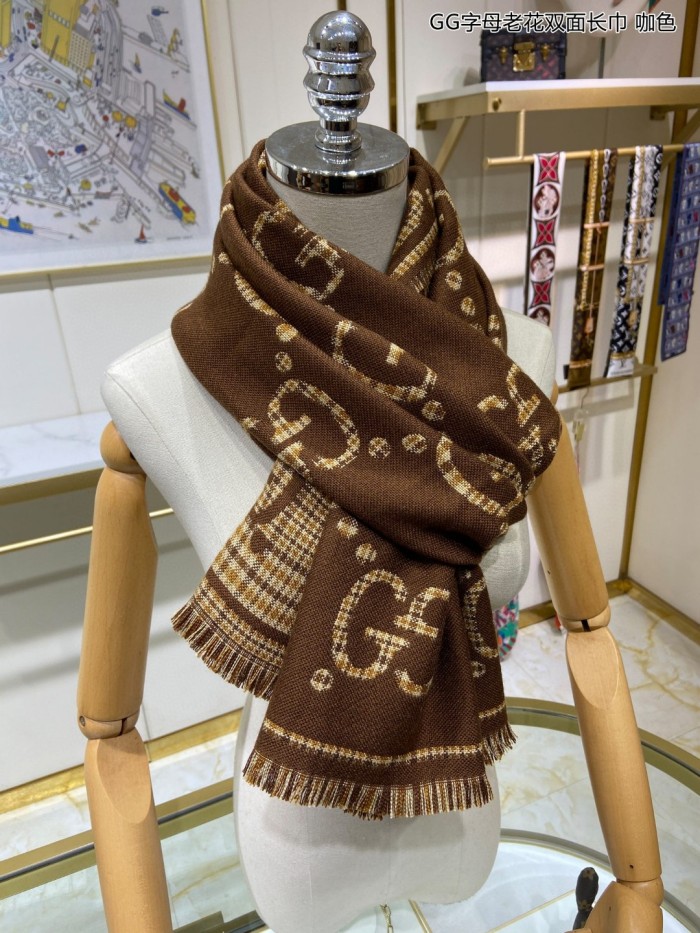 Streetwear Scarf GUCCI 329633 SIZE:47*180cm