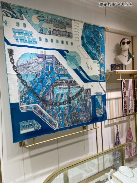 Streetwear Scarf Hermes   329636 size：140cm*140cm